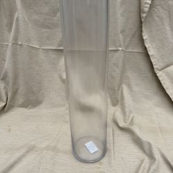 Tall Cylinder Clear Vase . See Pictures for Dimensions.  2 Available at $8 Each