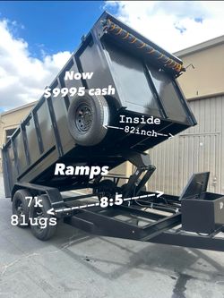Dump trailer 8:5x14x4  14000lb $10350 cash only
