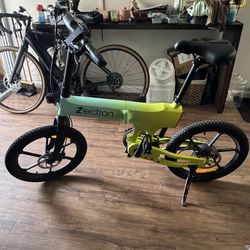 Zection Z1 Folding E-Bike – Beach Cruiser / Commuter – Charger Included