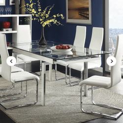 Extendable Glass Table