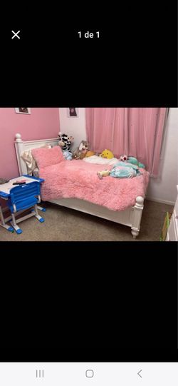 Twin bed frame with mattress