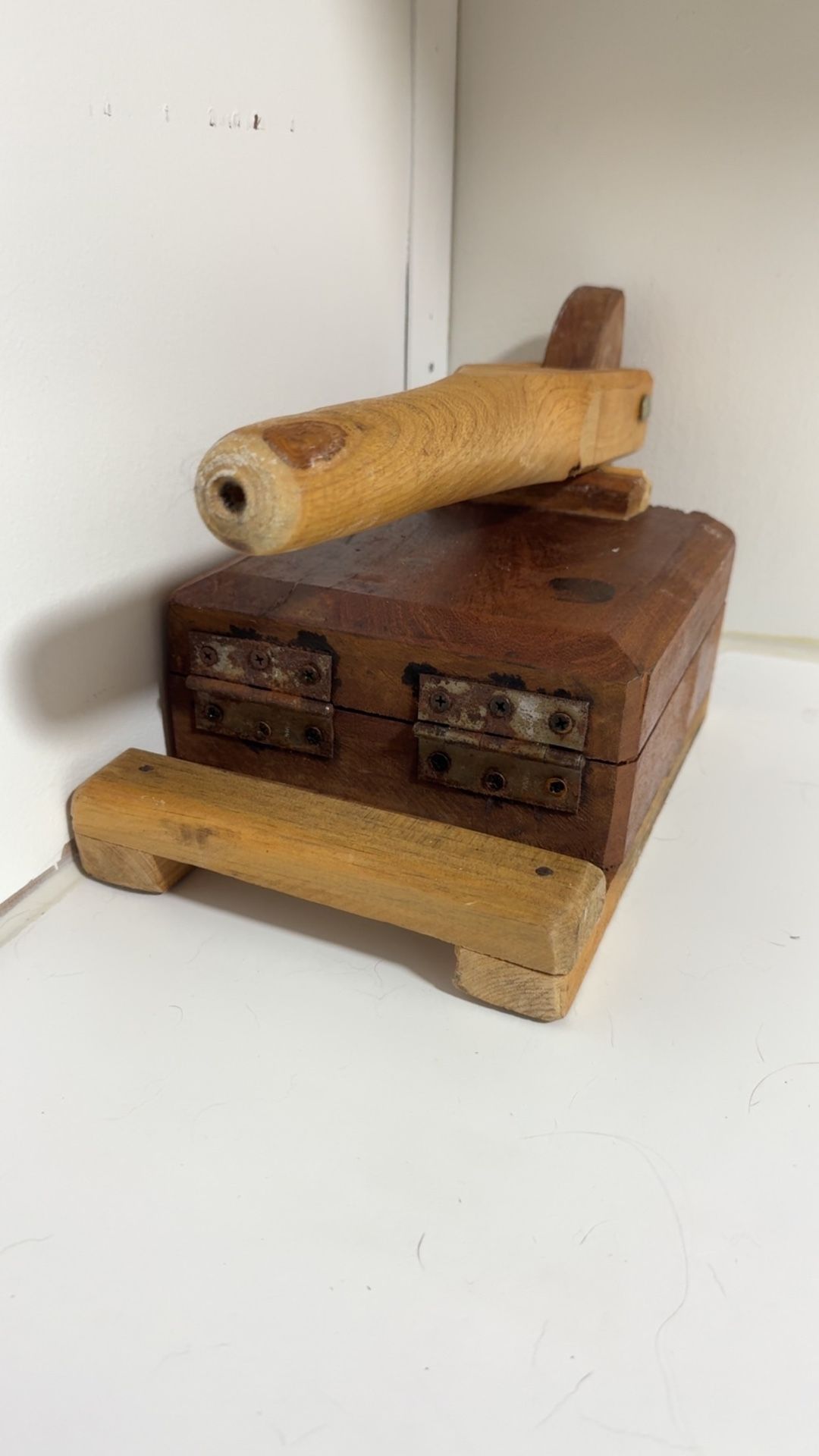 Primitive Wood Vintage Tortilla Press