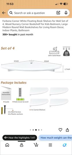 floating shelves white
