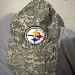Alejandro Villanueva Signed Preowned Pittsburgh Steelers 47 Brand OSFA Camo Hat
