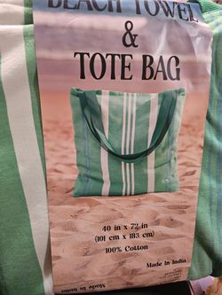 2 n 1 beach towel & tote