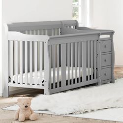 Baby Crib + Changing Table