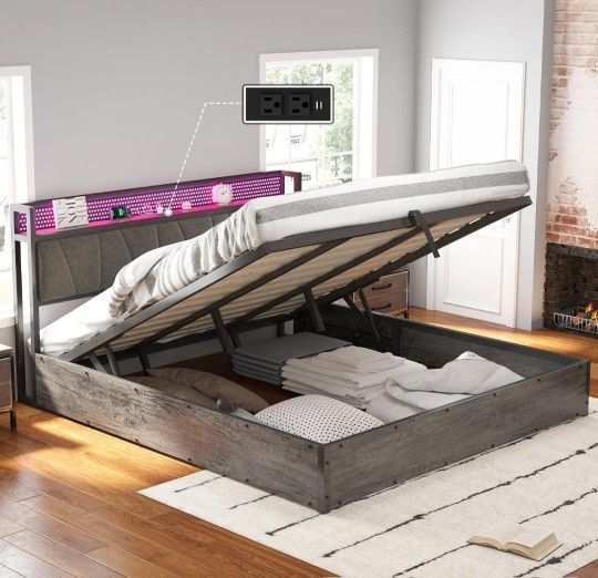 King Size Bed Frame With Storage 