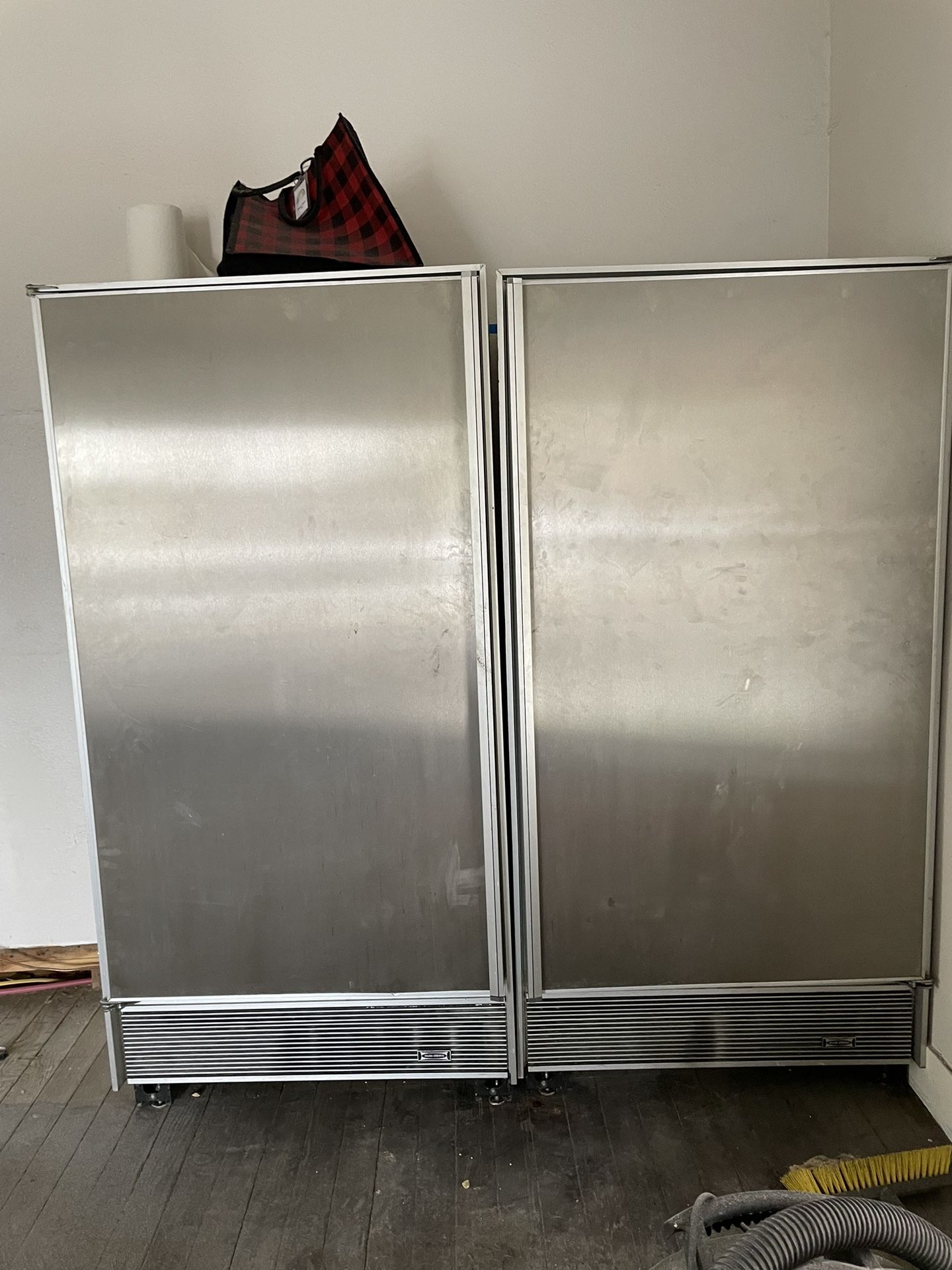 SubZero Refrigerator And Freezer Set 36” Wide Each Counter Depth for