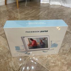 Facebook Portal White 10" FB AI Video Calling Zoom Touch-Screen