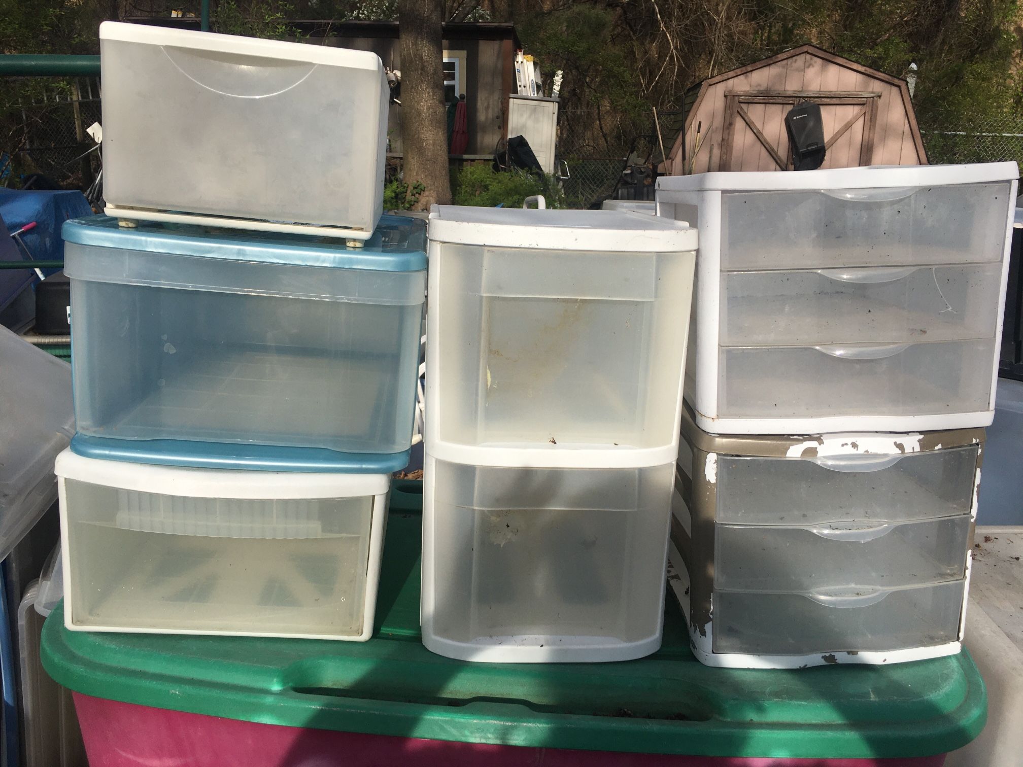 Seven arts and crafts storage drawers everything for $35