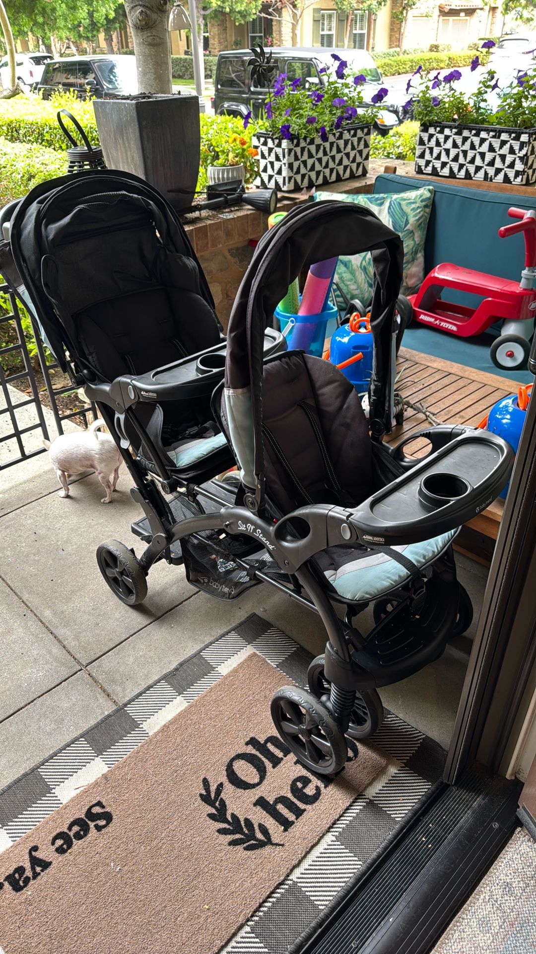 Sit n stand Double stroller