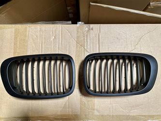 BMW E46 2-door Coupe 325ci 330ci M3 Satin Matte Black Front Grille