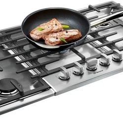 Bosch NGM8656UC 800 Series 36 Stainless 5 Burner Gas Cooktop