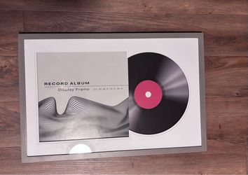 Record Album Display Frame 25x16.5 In