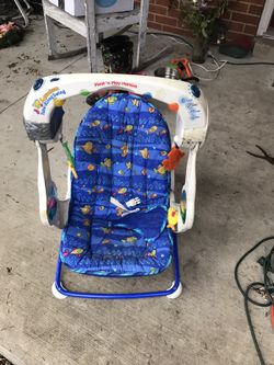 Foldable baby swing