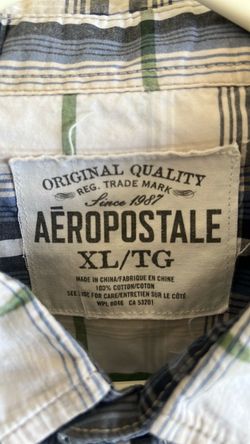 Aeropostale Plaid Button-Up Shirt XL