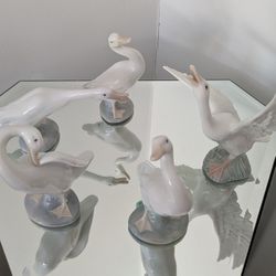 Collection Spain porcelain LLADRO Figures 5 Geese ( each $15)