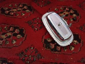 SILVER BUTTER OR MARGERINE SERVER