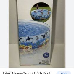 Intex Above Ground Kids Pool 8ft X 1ft 6in