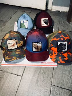 Goorin Bros Animal Trucker Hats – Panther, Pitbull, Bull, Peacock