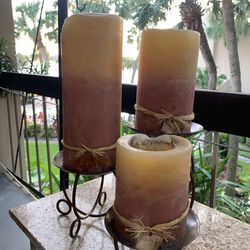 Pillar Candles (3 Total)