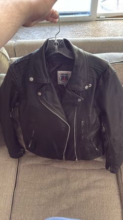 River Road Leather Biking Jacket Size Small