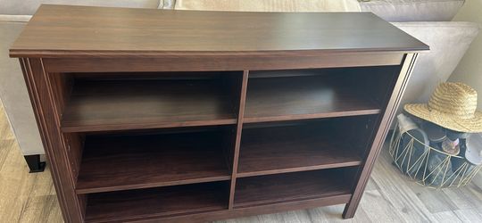 IKEA Dark Espresso Wood Low Bookcase / TV Console