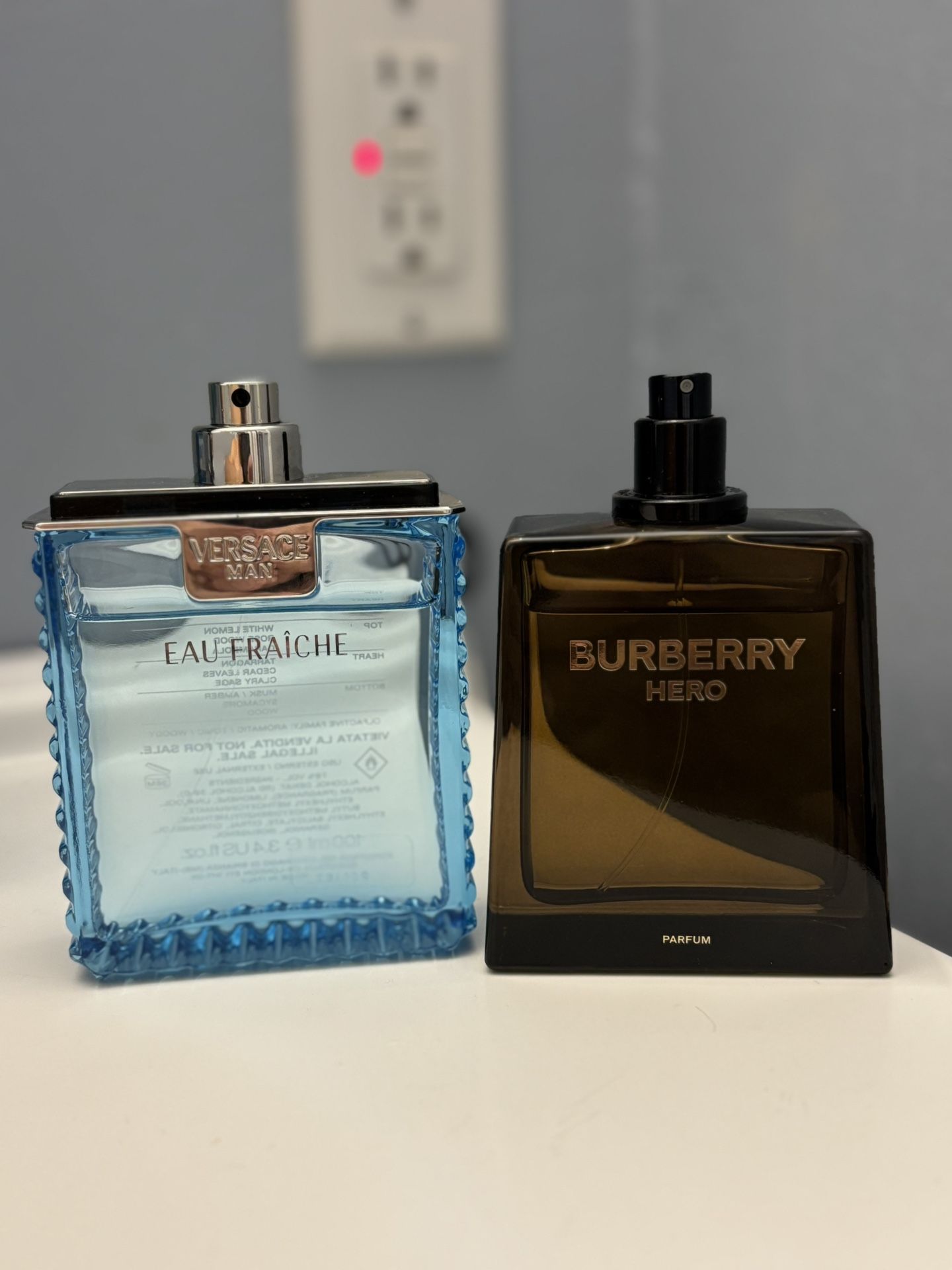 Burberry Hero 3.3 Fl Oz / Versace Man 3.4 Fl Oz
