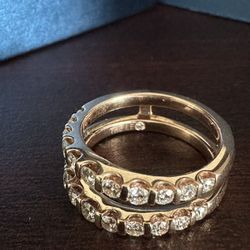 1 CT Certified Leo Enhancer/Wrap, Rose Gold