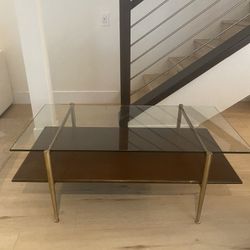 West Elm MCM Mid-Century Modern Art Display Coffee Table 46"