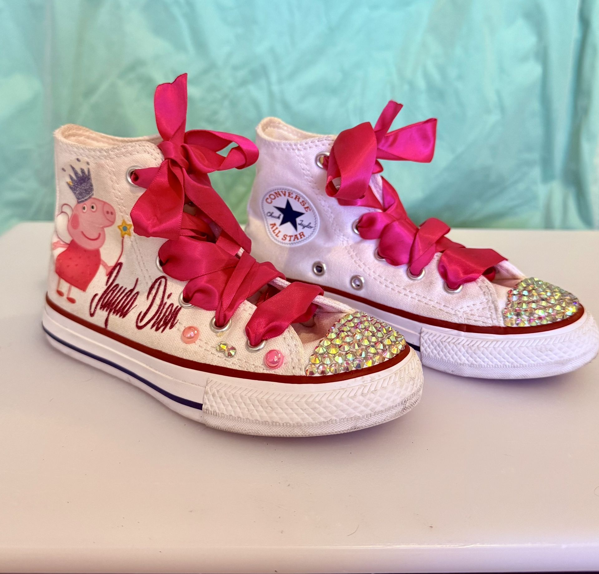 Peppa Pig Girls Converse Shoes - Size 11