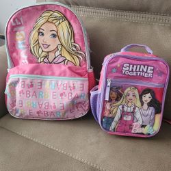 Barbie Backpack And Lunch Bag