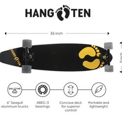 Hang Ten Skateboard 36in