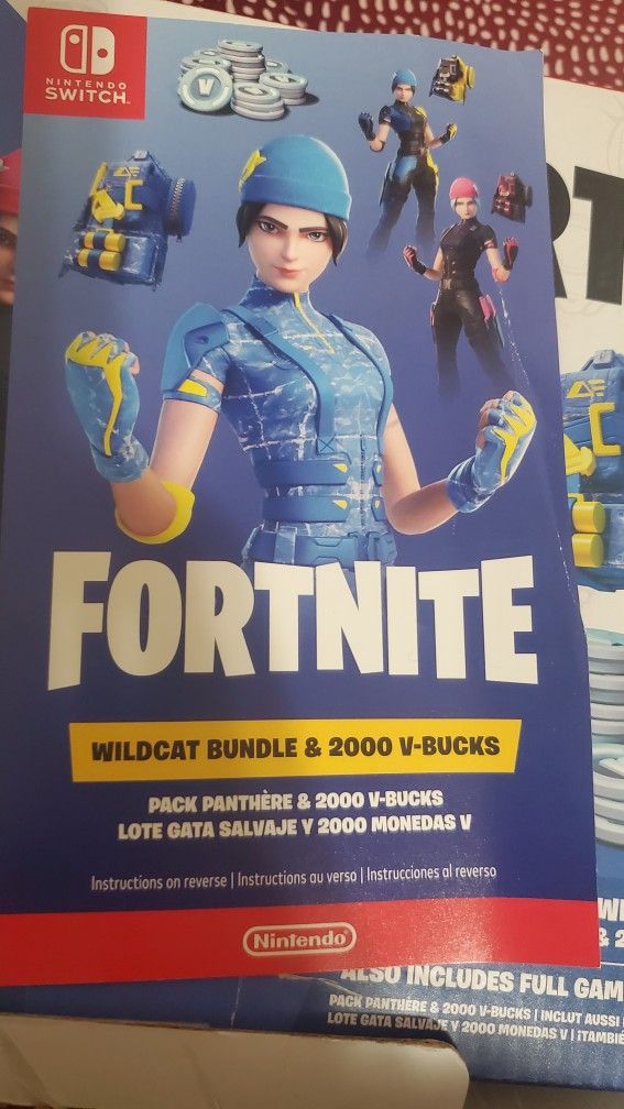 Nintendo Switch Fornite Wildcat‼️ Code‼️