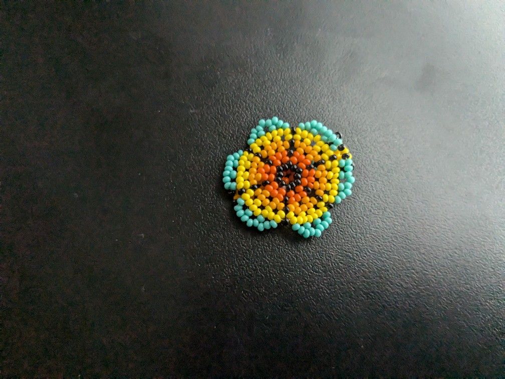 Handmade Beaded Flower Ring