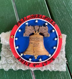 New Philadelphia Liberty Bell Fridge Magnet July 4th 1776