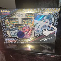 Pokemon TCG Crown Zenith Lugia V & Unown V Special Collection Sealed
