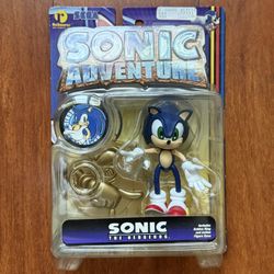 NEW Sonic Adventure Sonic the Hedgehog figure RARE ReSaures 1999 Sega