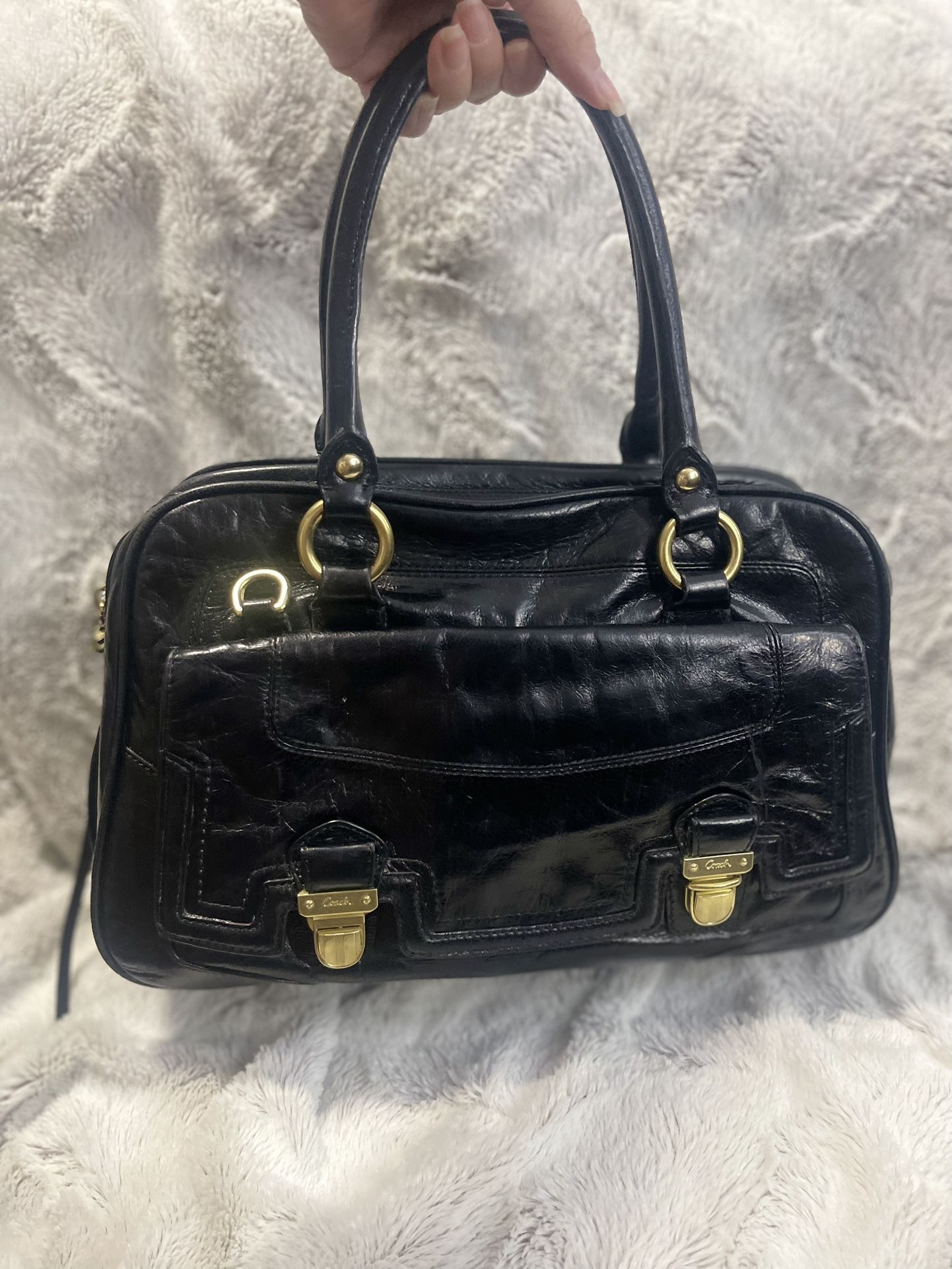 Coach Poppy Leather Satchel