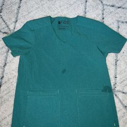 Figs E.A.C Fion Marine Lekei Scrub Top Size XS