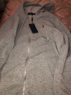 Polo zip up sweater
