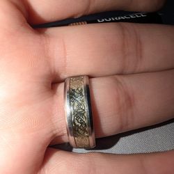 Mens Two-Tone Ring. Band