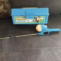 Free Mickey mouse Fishing Pole And Tackle Box for Sale in Roselle