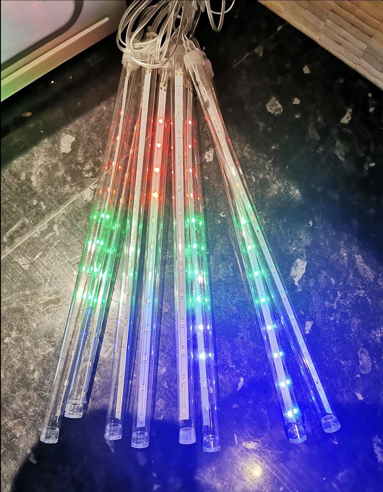 Falling Rain Lights 11.8 inch 8 Tube 192 LEDs(never Use ) for Sale in ...