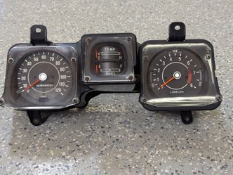 OEM 1972 Datsun 510 Gauge Instrument Cluster - Rare Factory Tachometer Included