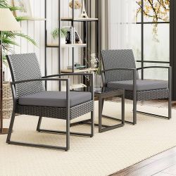 3pc Outdoor Patio Furniture Chair Set