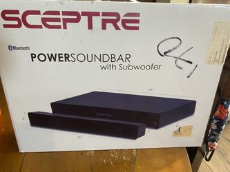 Scepter power sound bar w/subwoofer