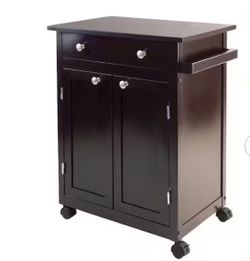 Home Depot WINSOME WOOD Savannah Espresso Kitchen Cart with Storage