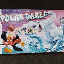 Rare 1991 Milton Bradley Polar Dare! board game w penguins & polar bear
