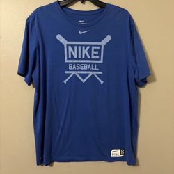 Nike royal blue baseball tee